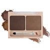 Wirwody Eyebrow Powder, Eyebrow Powder, Natural, Water-Proof, Fluffy, 3D Gradient