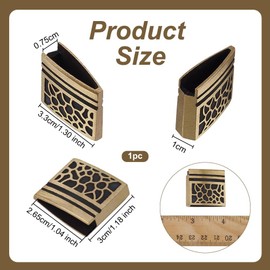 OLYCRAFT Brass Habaki Collar Clip Golden Samurai Habaki Ferrule Sword Handguard Martial Arts Sword Clip Japanese Swords Accessories Swords Blade Protector for Japanese Katana Wakizashi Tanto