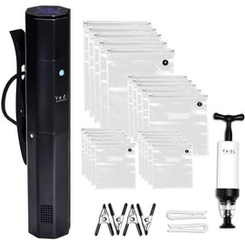 Yedi Infinity Sous Vide Cooker, Powered by Octcision Technology, Deluxe Accessory Kit, Recipes, 1000 Watts