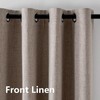 IGEMAEVE 100% Blackout Curtains for Bedroom 1 Panel, Linen Curtians