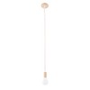 E27 Vintage Country Style Black Simple Wood Pendant Ceiling Lamp