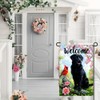 Spring Summer Black Lab Dog Garden Flags 12x18 Double Sided