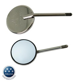 Osung DMFSS4 Front Surface Dental Mirror #4, Simple Stem (Pack of 12)