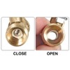 sourcing map Brass Air Ball Valve Shut-Off Switch 3/8 Inch
