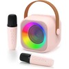 Kids Karaoke Machine, Mini Portable Karaoke for Girls Adults, with