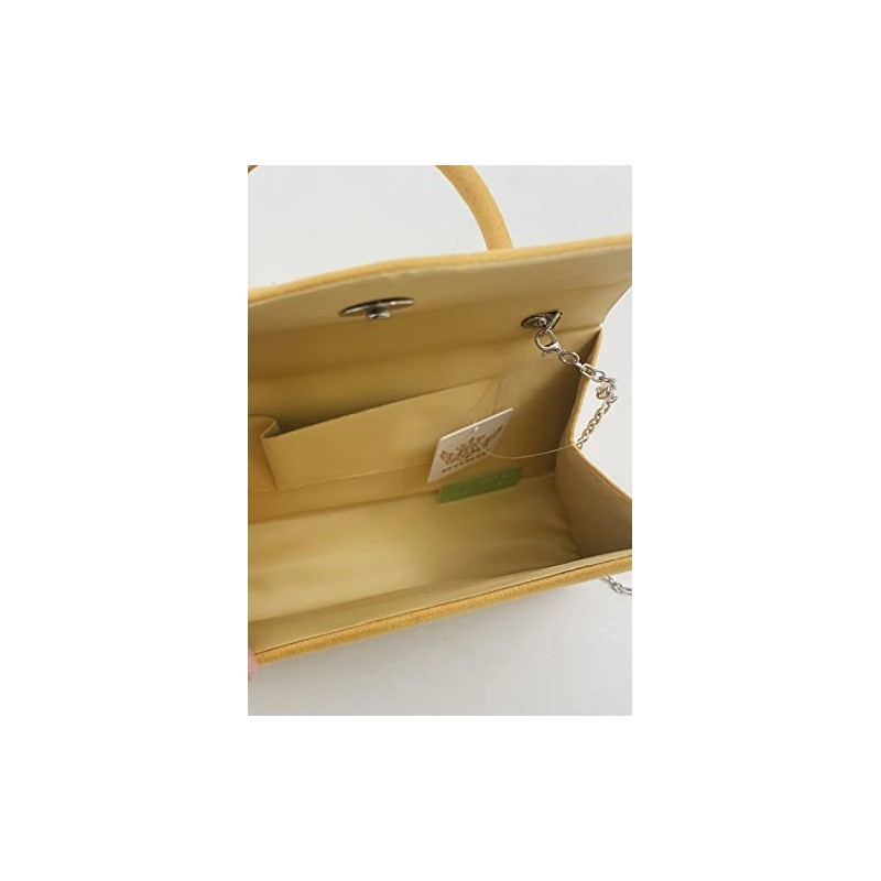 LeahWard Women's Clutch Bag Top Handle Wedding Suede Handbags 304