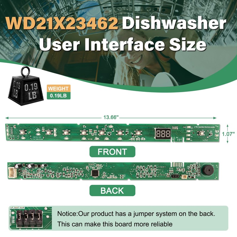 WD21X23462 Dishwasher User Interface
