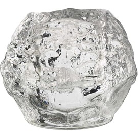Kosta Boda Snowball Crystal Votive, 3.5" X 4.2"