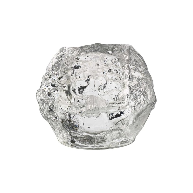 Kosta Boda Snowball Crystal Votive, 3.5" X 4.2"