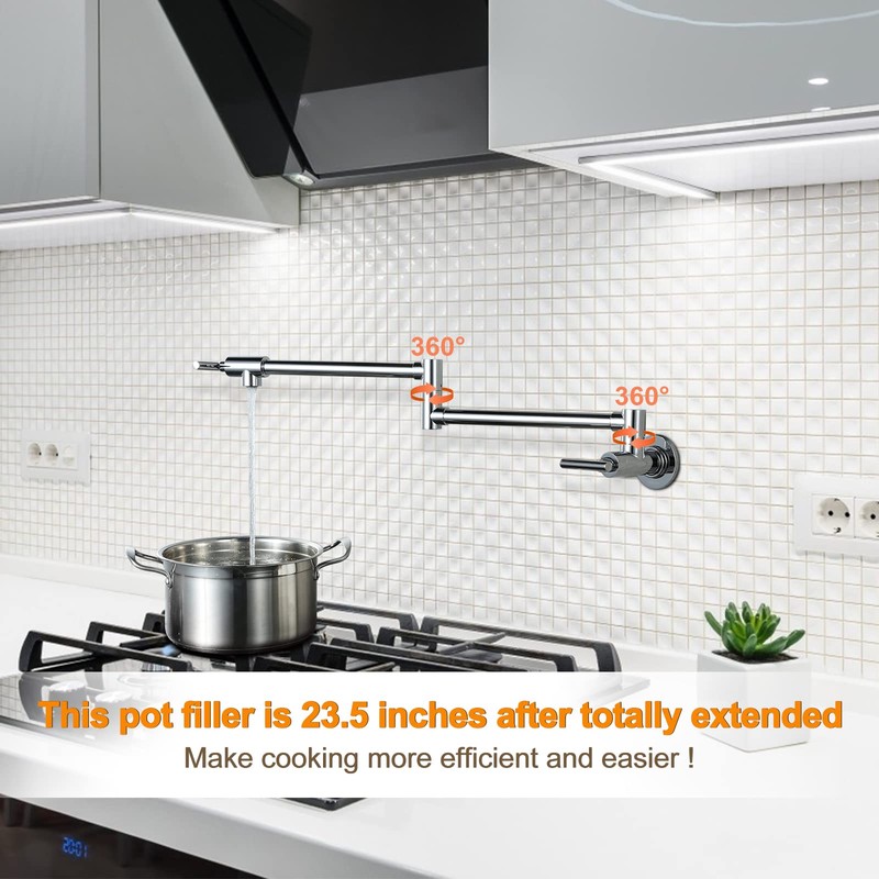 WOWOW Kitchen Faucet and Water Filter Faucet Combo, and Pot