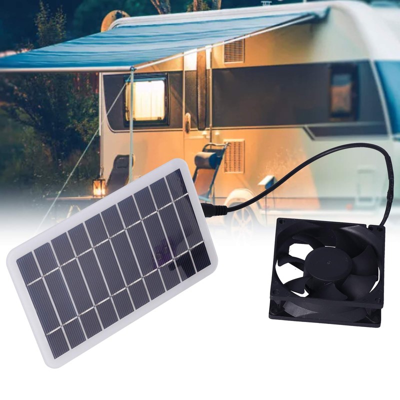 2.5W Solar Panel Fan Solar Pet Exhaust Air Flowing Fan