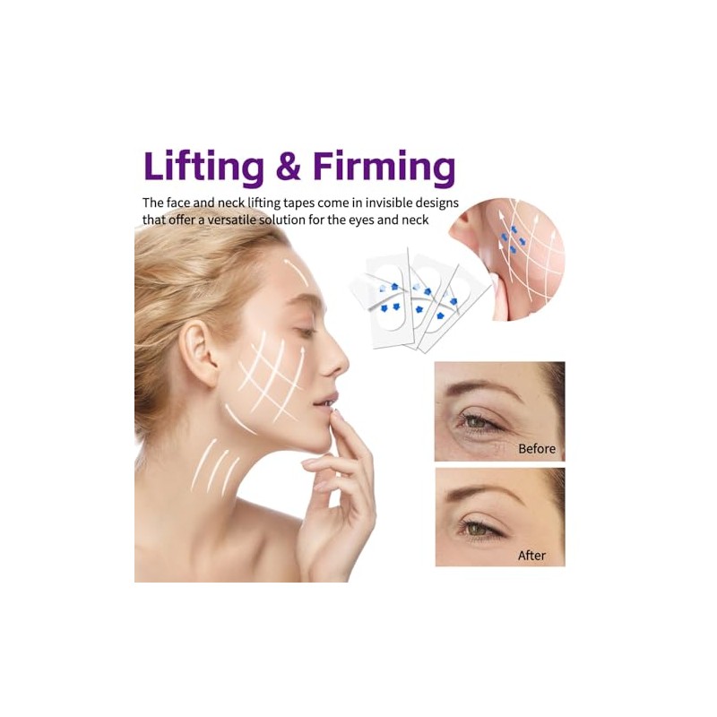 120 Piezas Face Lift Tape para Rostro, Invisible Lifting Facials
