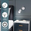 ledscom.de Waika Reading Lamp with Gooseneck and Switch Matte White