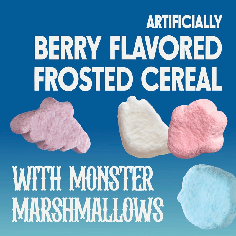 Boo Berry Cereal with Monster Marshmallows, Kids Breakfast Cereal, Halloween