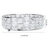 Crystal Tray Round Shape Storage Plate Mirror Base Jewelry Makeup