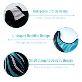 DoGeek Gymnastics Leotards Littler Girls Gymnastics Solid Sparkle Leotard Ballet Shining Dance Wear one-Piece(Sleeveless Blue)