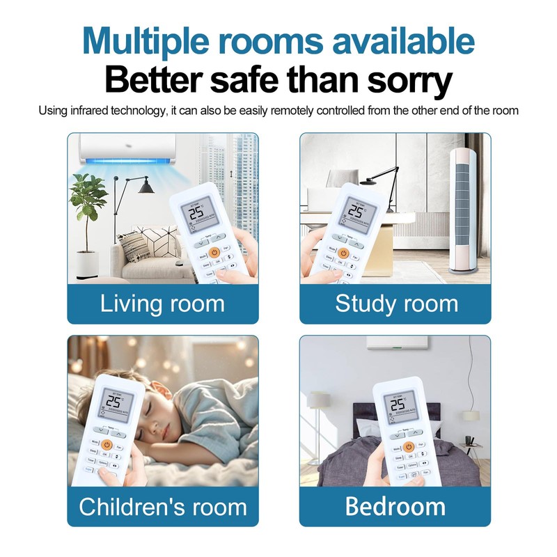 HZIME New RG70A/BGEF Replacement AC A/C Remote Control Compatible for