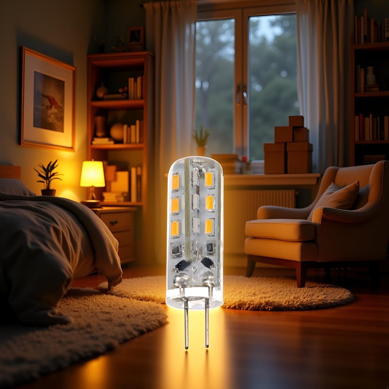 Pxiryanlow 1 Pcs White Light G4 Base 24 LED Light