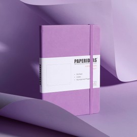 PAPERIDEAS Notebook A5 Hardcover (Dot, Lilac)