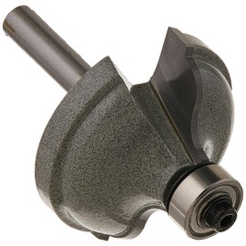 Vermont American 23148 1/4-Inch Radius Carbide Tipped Ogee with Fillet Router Bit, 1/2-Inch Ball Bearing 1/4-Inch Shank
