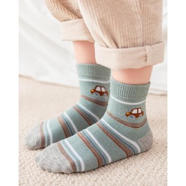 Charmi Boys' Cotton Socks Pack of 10, Cars and Planes