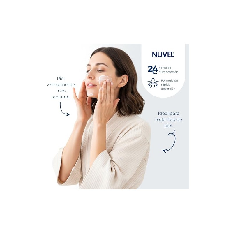 Nuvel Crema Corporal con Colageno para Piel Reseca 315ml, Crema