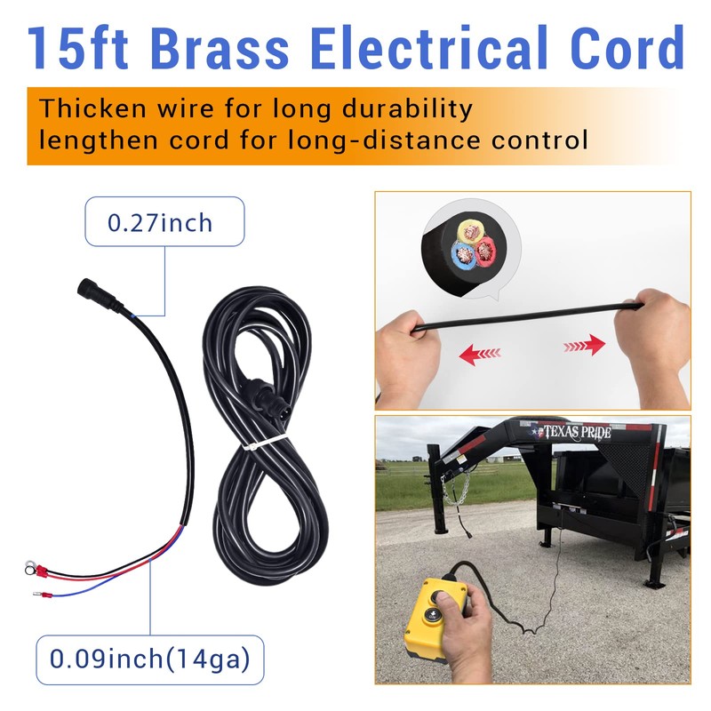 USLICCX 3 Wires Single Acting Remote Controller Switch Hydraulic Pump