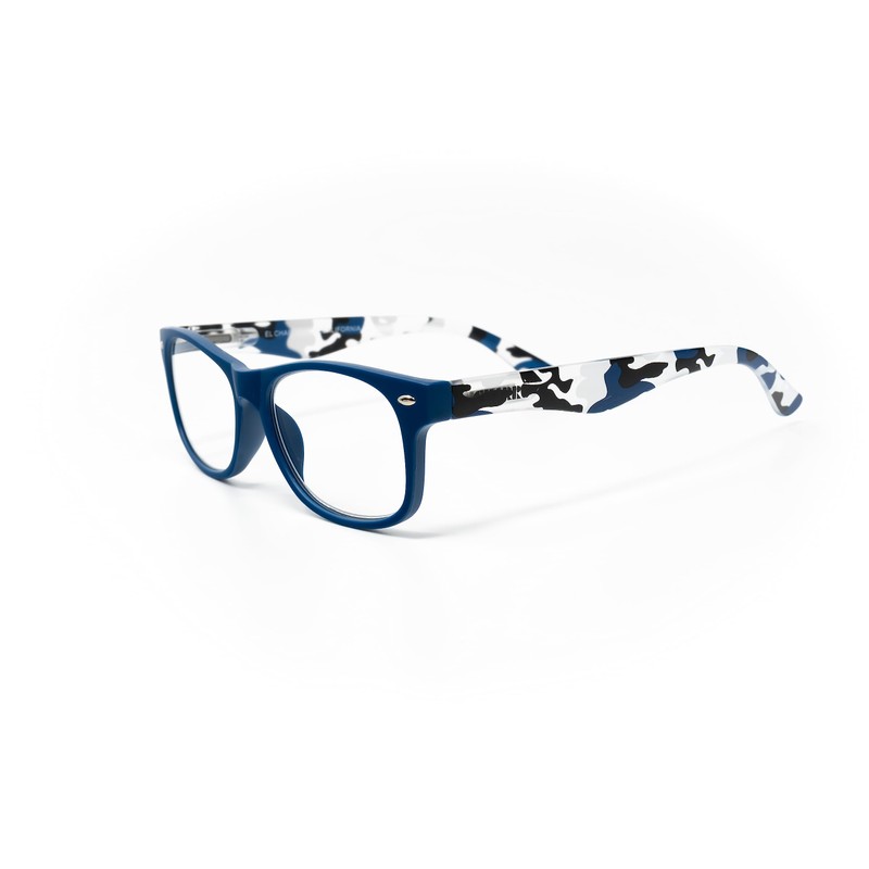 Occhiali da Lettura California Blu-Maculato +2,00
