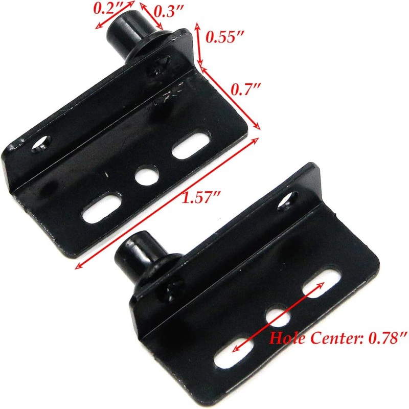 LJZP 12 Sets Pivot Hinges with Bushing Concealed Shaft Cabinet
