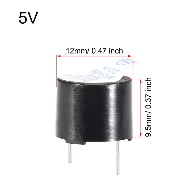 sourcing map 90dB 5V Active Electronic Buzzer Electromagnetic Beep Alarm