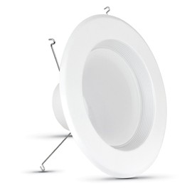 Feit Electric LED Recessed Downlight, fit Most 5-6" Housing Cans, Baffle Trim, Dimmable, 75W Equivalent 10.2W, 925 LM Retrofit kit, 75 Watt, 5000K Daylight, 6-Pack LEDR56B/950CA/MP/6