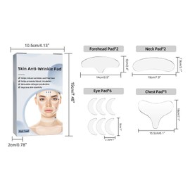 Wrinkle Repair Anti Falten Stirn Pad,Anti Falten Pads Facial Patches,Anti-Falten-Pads Silikon,Facial Patches Anti,Silikon Brust Falten Pads,Wiederverwendbar Gesicht Stirn Patch Gesicht Schlafmasken