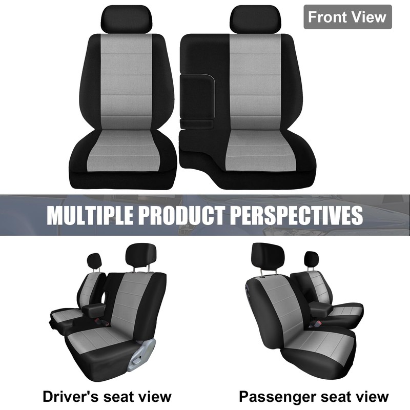 SAPUBK Front Seat Covers Replace for 1995-2000 Toyota Tacoma 60/40