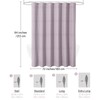 Craidlela Extra Long Purple Waffle Shower Curtain 72 x 84,