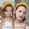 Atoden Yellow Headband Knotted Headband for Women Head Bands for