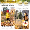 Rake for Leaves: Heavy Duty Metal Leaf Rake with 25