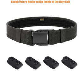 TACNEX Duty Belt w/Hook Liner 2" Nylon Web Utility Belt w/ 4 Belt Keepers for Police Law Enforcement Security Officer XXXL