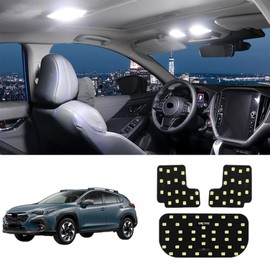 Compatible With 2024 Subaru Crosstrek Accessories White Interior LED Lights Kit Interior Light Bulbs Package Super Bright Fine circuit board 3PCS + Install Tool For 4th Gen Crosstrek (Interior lights)