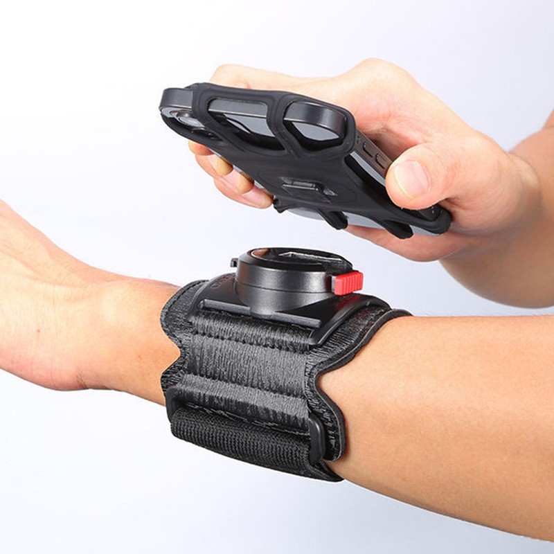 Wristband Phone Holder Adjustable 360 Degree Rotatable Phone Holder Mount