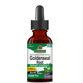 Natural's Answer GoldensealRoot,1000mg Non-GMO, Alchol Free, Gluten Free, Vegan 30 ml