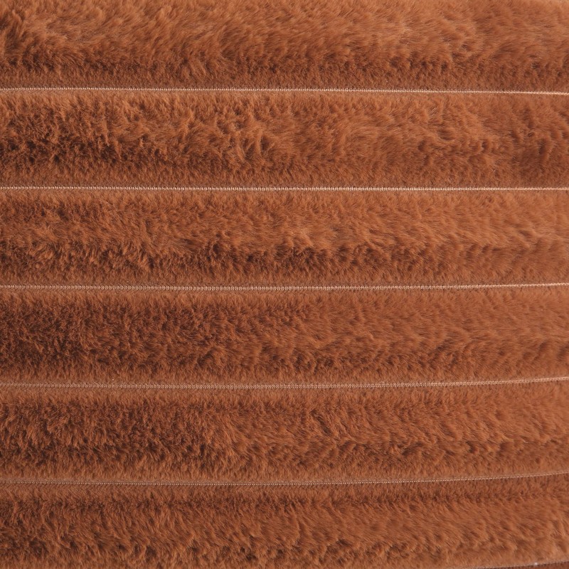 FUTEI Brown Striped Decorative Throw Pillow Covers 18x18 Inch Set