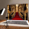 Red Carpet Backdrop 10x8ft Luxurious European Palace Backdrop