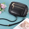 sourcing map Genuine Leather Bag Strap Replacement Adjustable Crossbody Bag