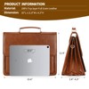 Jack&Chris Mens New PU Leather Attache Briefcase Traditional Messenger Lawyer