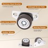 1-1/4 Inch 8Pcs Mini Low Profile Casters, Small Side Mount
