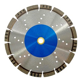 9" All Purpose Diamond Saw Blades for Hard/Reinforced Concrete, Asphalt, Granite, Terrazzo, Ductile Iron Piping, 2-5/8" Cutting Depth, 7/8"-5/8" Arbor