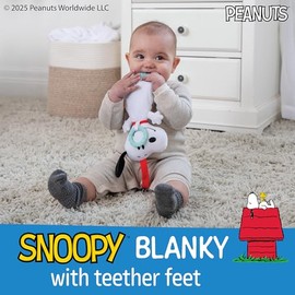 KIDS PREFERRED Manta sensorial de Peluche para bebés recién Nacidos y bebés, Juguetes de mordedor con asa para Asiento de Coche