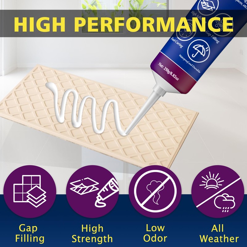 Construction Adhesive Heavy Duty, Quadence Versatile Cement Glue Floor Adhesive
