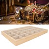 Jewelry Storage Display Trays Multipurpose 24 Grids Jewelry Tray for