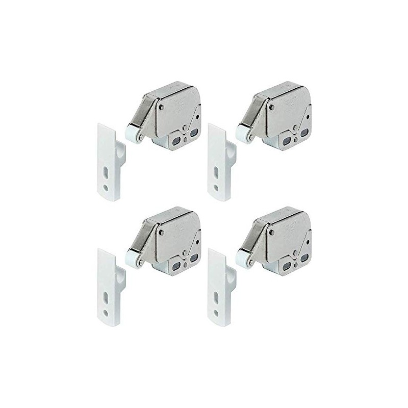 x4 Mini Touch Catch Latch Cabinets Caravan Motorhome Cupboard Doors